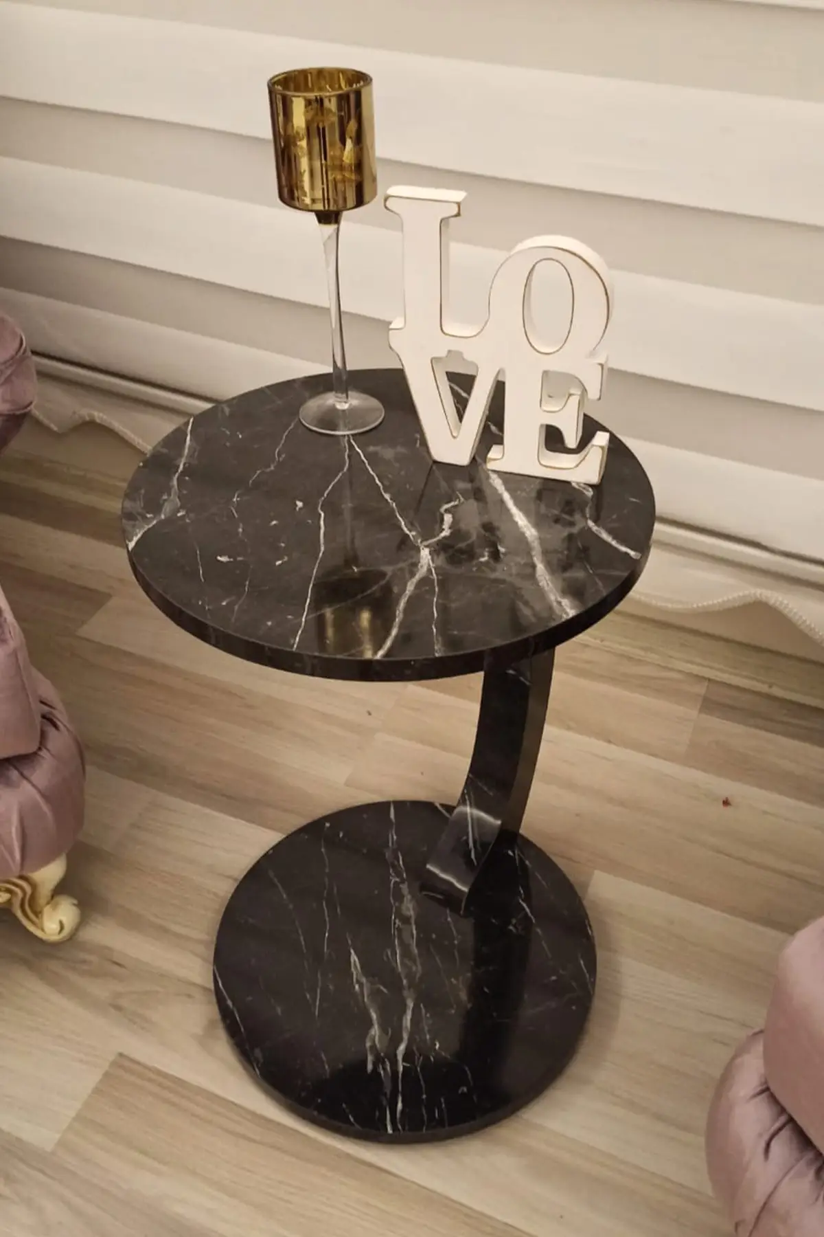 Домашний стол с-образной формой современный декор разобранный кофейный столик