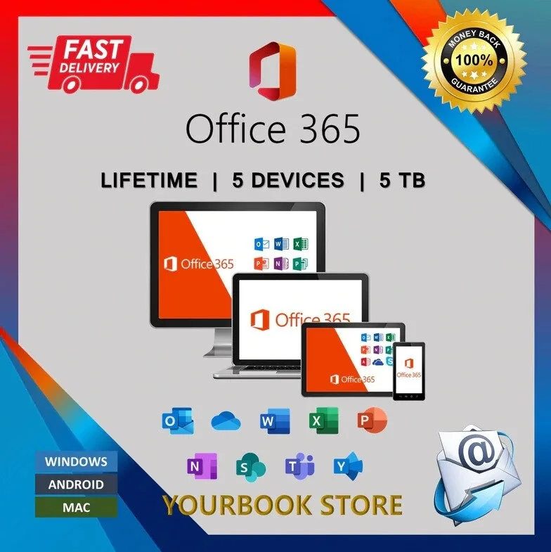 

Computer Desktop laptop Office 365 for Window Macbook M1 Ipad Iphone IOS Andriod Tablet multilanguage 100% original 100% trust