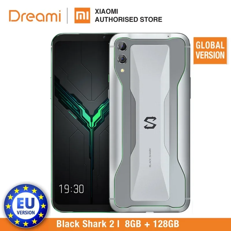 Frozen Silver Black Shark 2 128 ГБ Rom 8 ГБ Ram Shadow Black/Glory Blue(абсолютно новая и герметичная коробка) blackshark 2 128 - Цвет: Frozen Silver