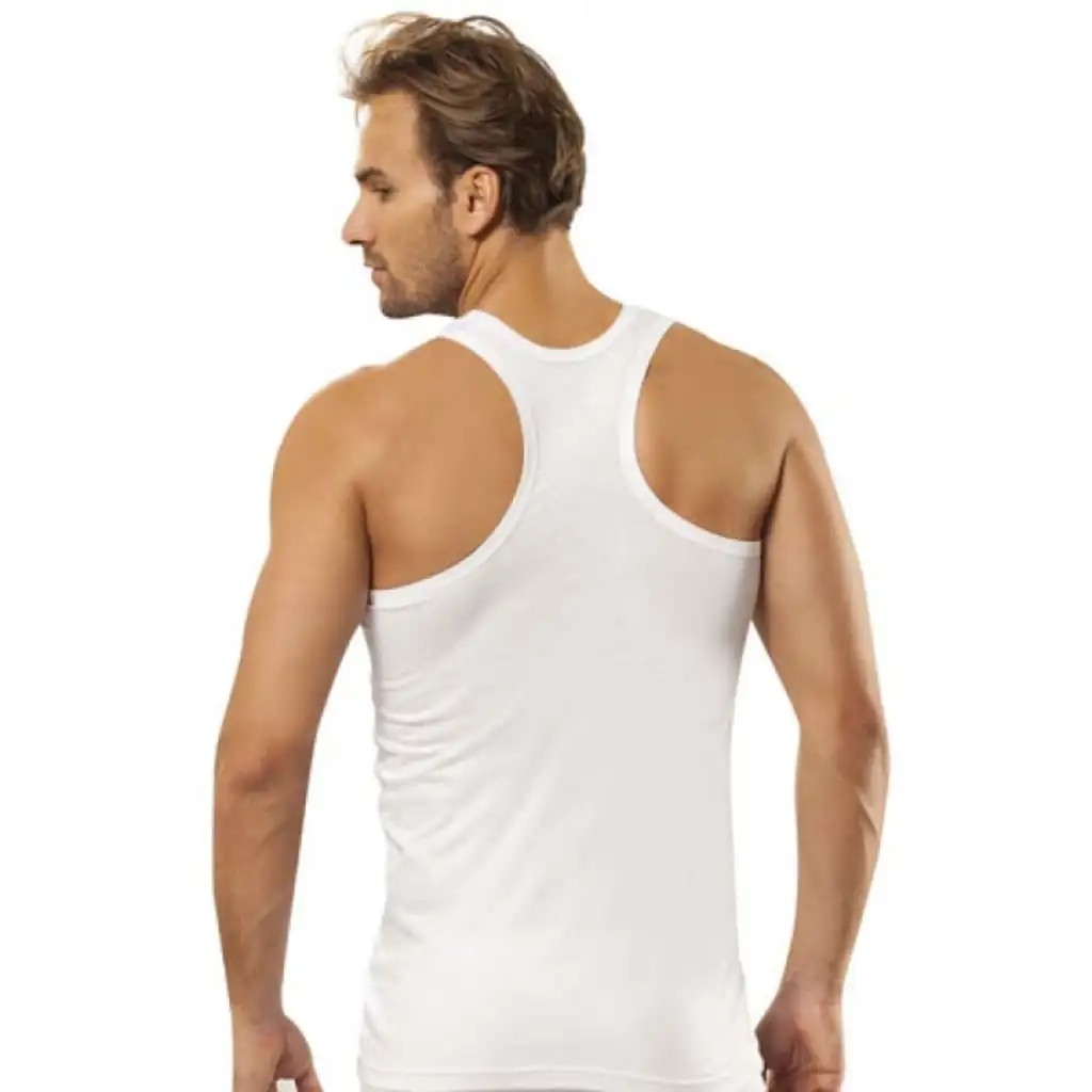 6 шт. Спортивная мужская майка Ribana Sportsman Rambo 100% хлопок|Нательные рубашки| |