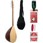 Турецкий инструмент ручной работы с коротким длинным вырезом Baglama Saz, профессиональная струнная гитара из красного дерева, каштана, ели, Листьев, красного дерева