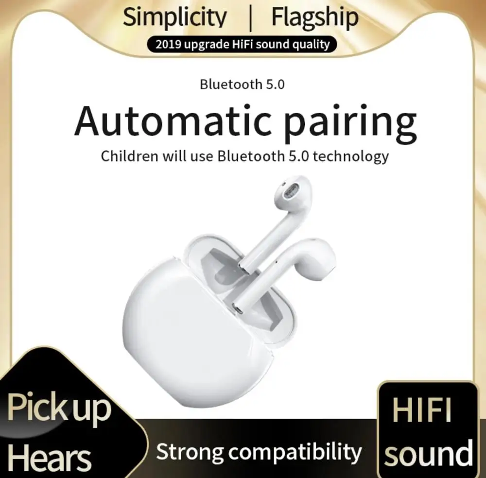 Беспроводной Bluetooth A3 наушники с зарядный чехол Мини гарнитура Airbuds Handsfree Спорт