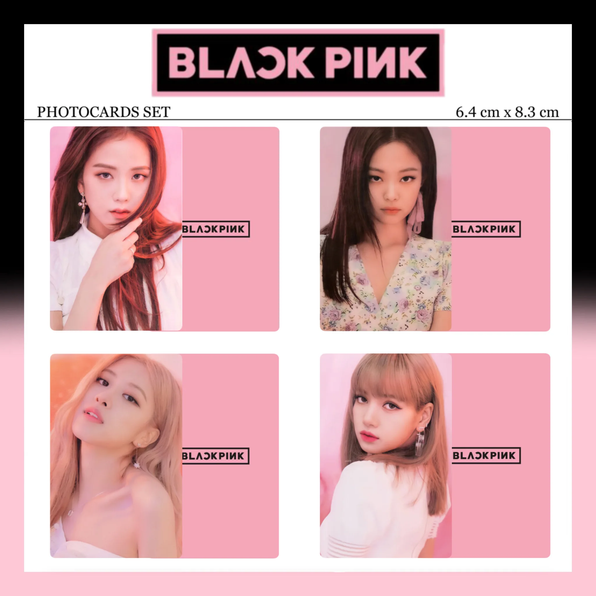 16 шт/комплект KPOP BLACKPINK JENNIE ROSÉ JISOO LISA карты закладка для коллекции | Канцтовары