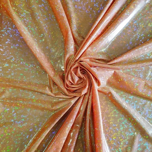 Gold holo orange Новая biflex ткань, 200 gsm блестящая ткань для купальников, 4 способа растягивания, biflex, лайкра ткань, спандекс, MK - Цвет: Gold holo orange