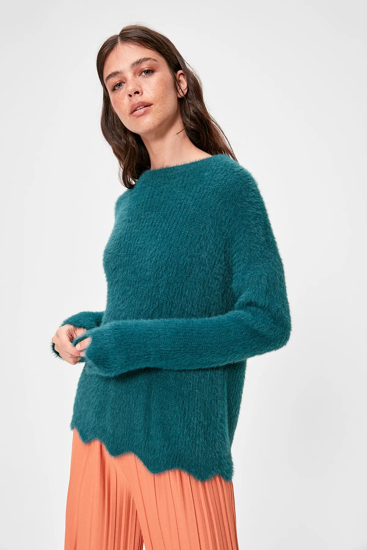 Трикотажный Свитер TWOAW20KZ1246 с воротником| |