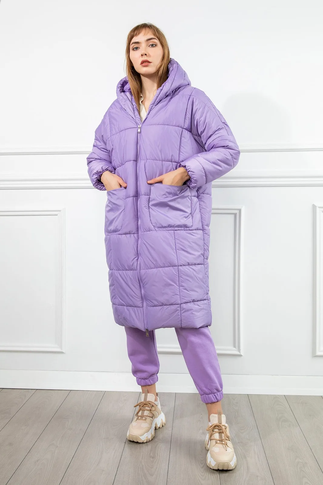 

Women Winter Puffy Coat Autumn Jacket Parka Warm Thick Long Down Cotton Female Loose Oversize Hooded
