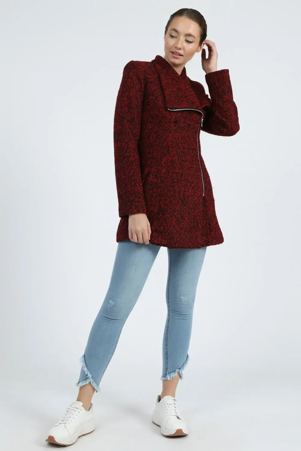 

European Size Women's Coat Wool Cachet Fabric Brand Name NFree