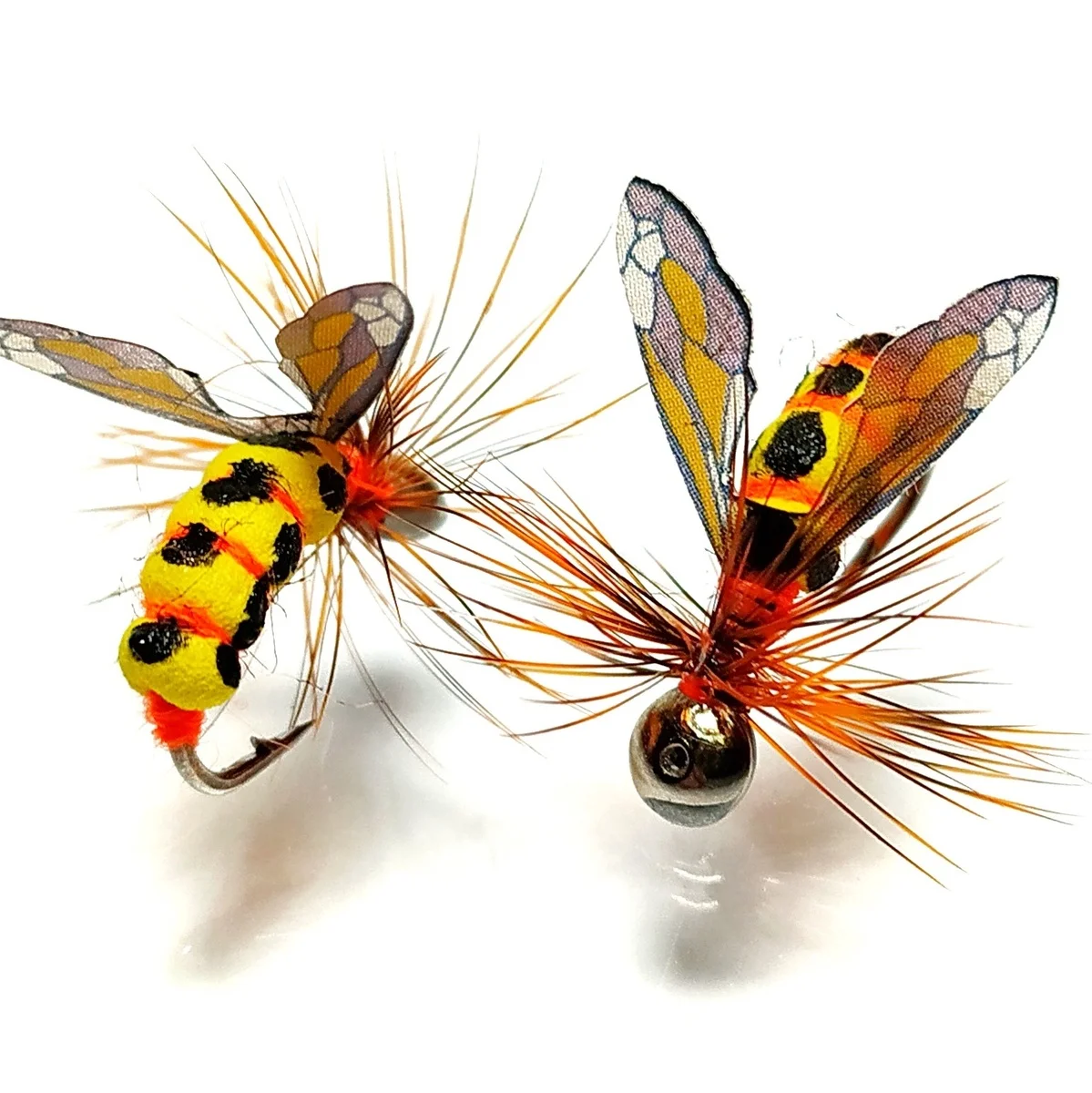 Мушка 2шт. ОСА на мормышке из пенки усиленном крючке Скуд мормышки Хариуса и Ленка