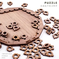 impossible puzzle wooden toys board games difficult wooden jigsaw puzzle games for adults decompression toys diy crafts gifts