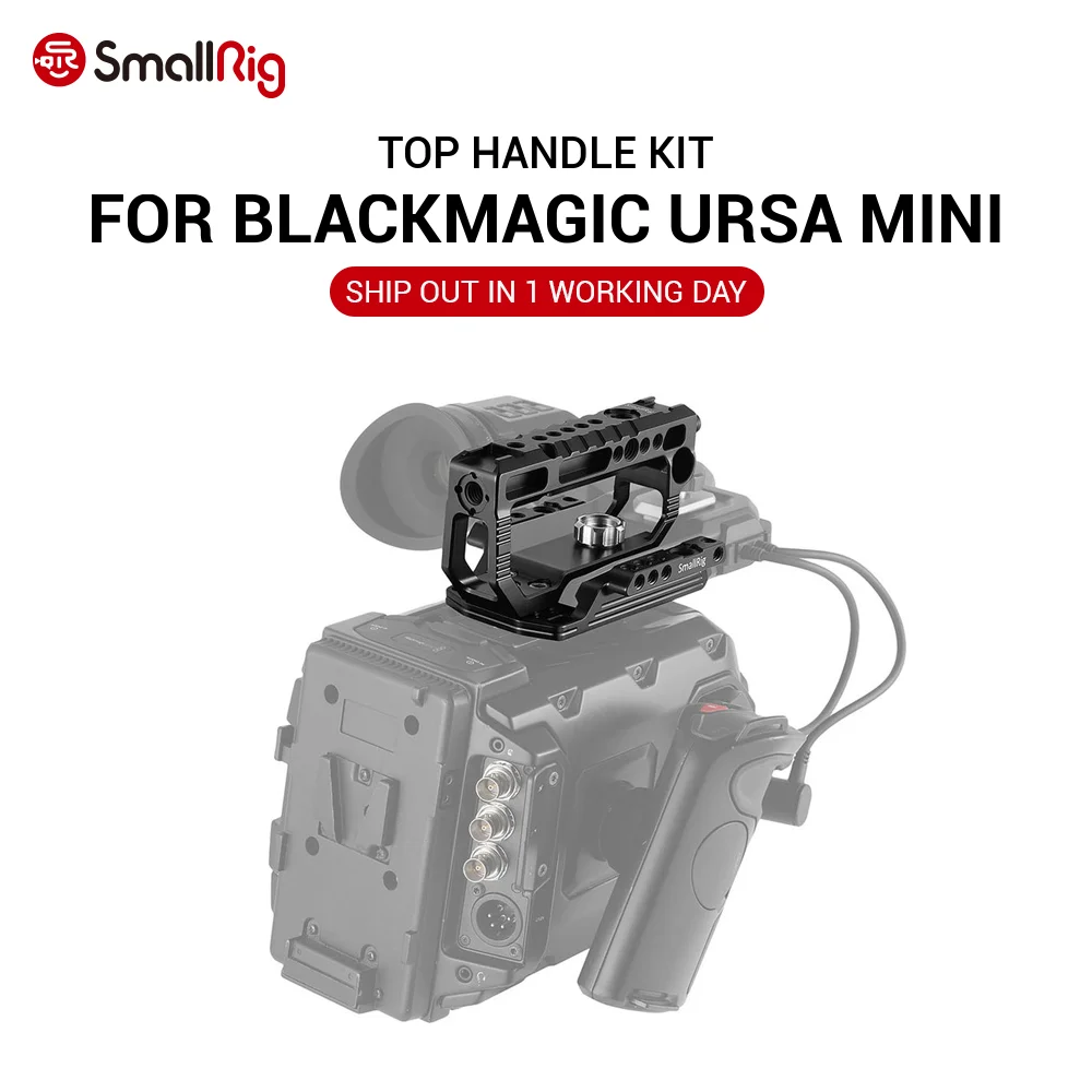 Комплект верхней алюминиевой ручки SmallRig для Blackmagic URSA Mini / Pro сверхмощная ручка D