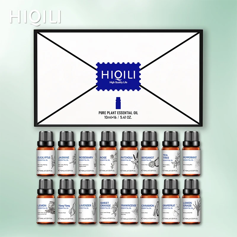 Доставка из Испании/FR HIQILI 10 мл 16 шт. Эфирное набор эфирных масел диффузор эфирного