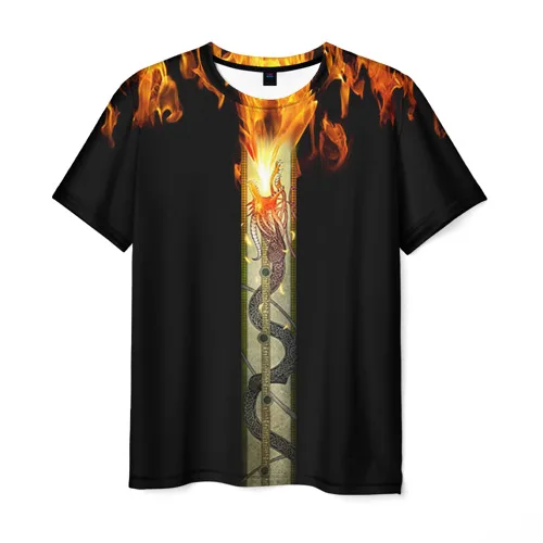 Мужская футболка 3D Dragon Lore | одежда