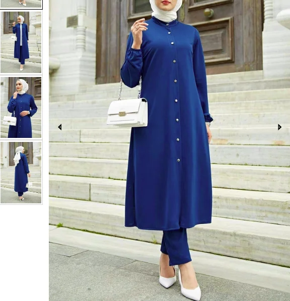 Dress abaya xxxl xxxxl big size Spring evening skirt tunik muslim modasena dubai Classic Dual Suit 100MD-1034 | Тематическая одежда