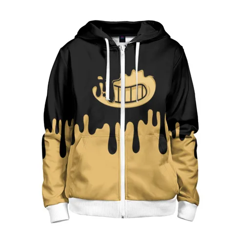 Детская толстовка 3D на молнии Bendy And The Ink Machine|Толстовки и кофты| |