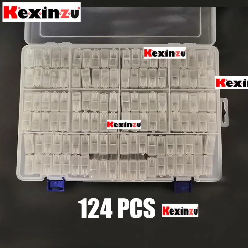 Kexinzu 42/64/84/100/124 шт. алмазов картина инструменты для вышивки крестом контейнер
