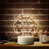 round night light christmas gift to daddy mommy decoration home birthday family gifts to father mother table lamp decor for room
