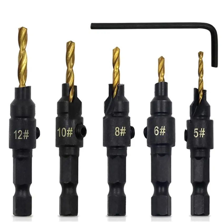 4/5 шт высокоскоростная стальная столешница сверло для деревообработки Набор
