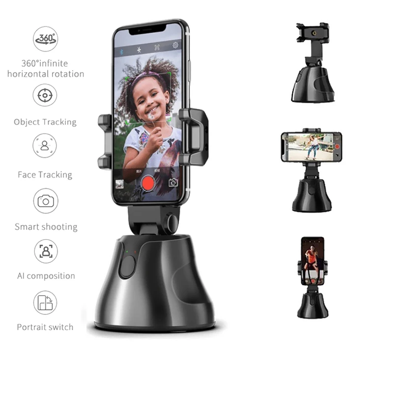 360 Вращение Авто слежение за лицом для селфи и штатив с функцией Bluetooth объектом