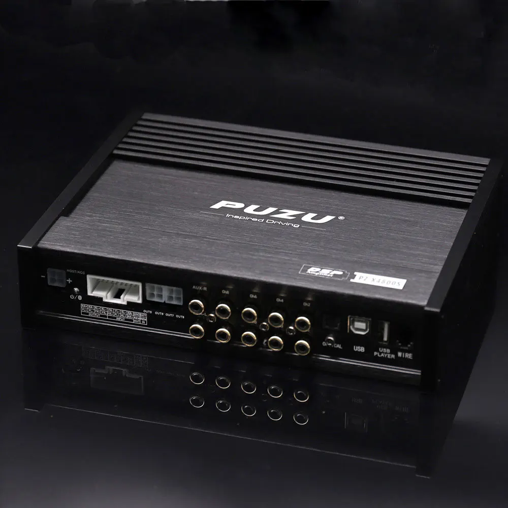 Цифровой усилитель PUZU Bluetooth автомобильный DSP 8x150 Вт 4 в 8 выходов |