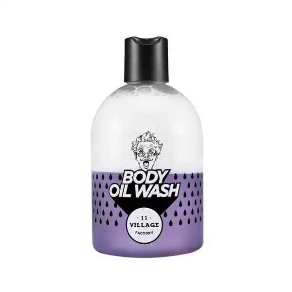 VILLAGE 11 FACTORY Двухфазный гель масло для душа с ароматом пачули Relax Day Body Oil Wash Violet 300