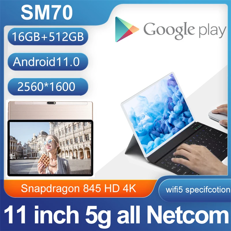 Прошивка P70 глобальная версия 11000mAh планшетный ПК 16GB RAM 512GB 11 Inch 10 Core с клавиатурой