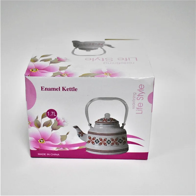 ЭМАЛИРОВАННЫЙ ЧАЙНИК. ОБЪЕМ 1700 МЛ. НИКЕЛИРОВАННАЯ СТАЛЬ. ДОСТАВКА ИЗ РОССИИ | Дом