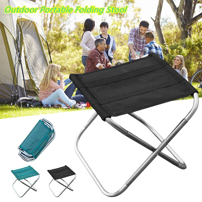 

Portable Folding Chair Fishing Aluminium Oxford Cloth Barbecue Stool Outdoor Sketching Camping Chair
