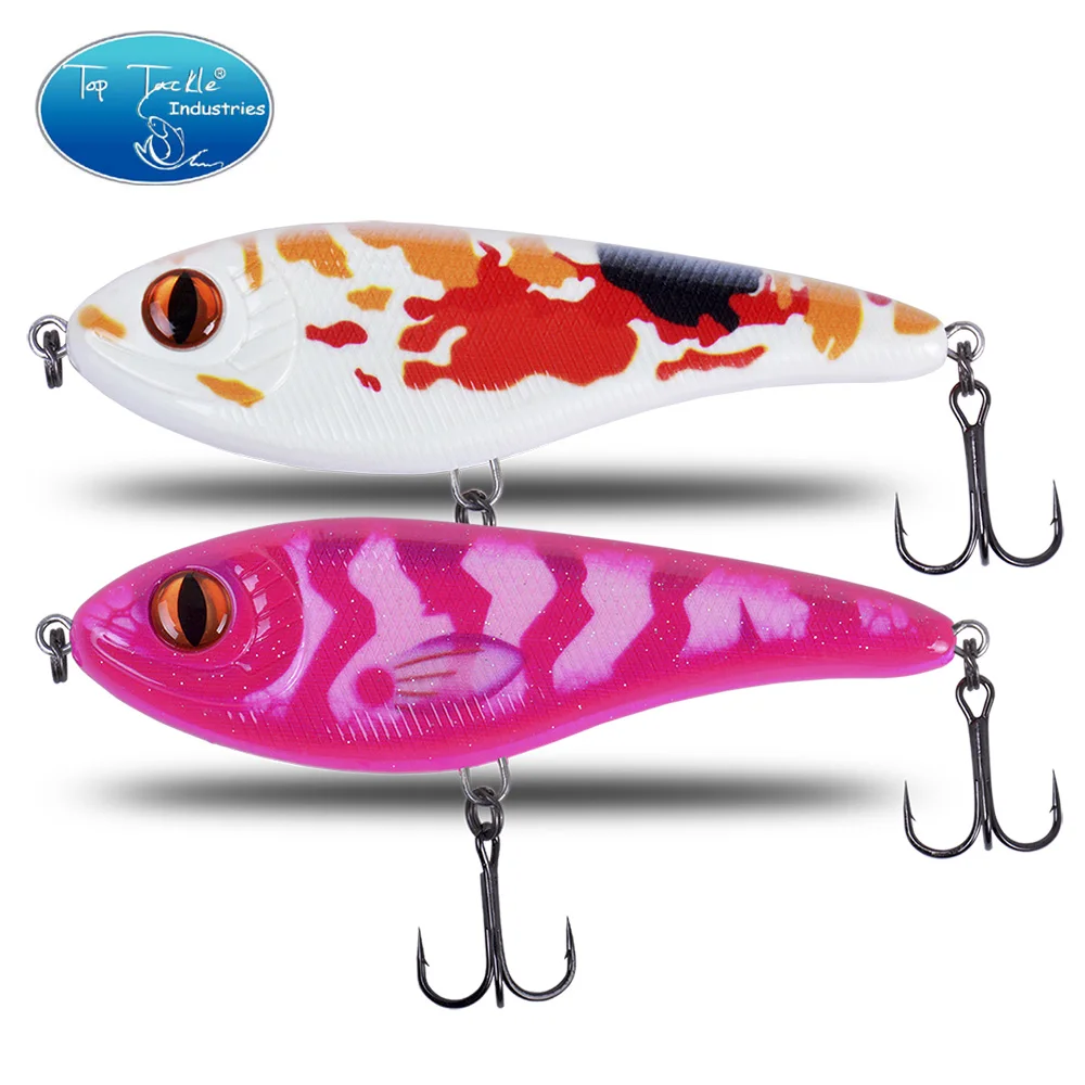 CF lure Slow Sinking Jerkbait 68mm-9g 78mm-15g 90mm-21g 105mm-30g Musky Pike Slider Bass