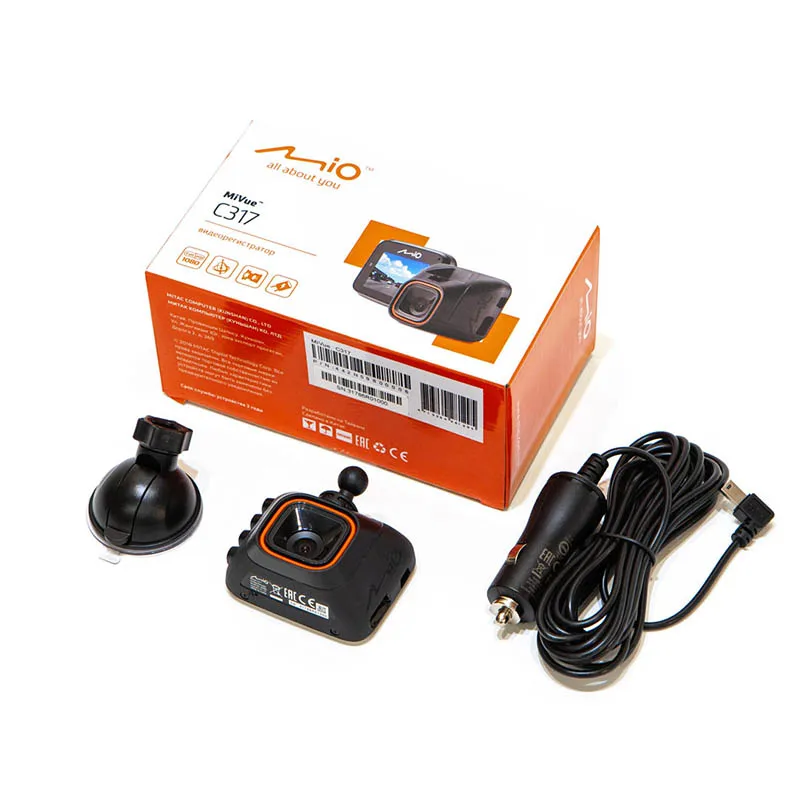 Автомобильный видеорегистратор MIO MIVUE c317 конденсатор Full HD 1080 dvr для автомобиля G