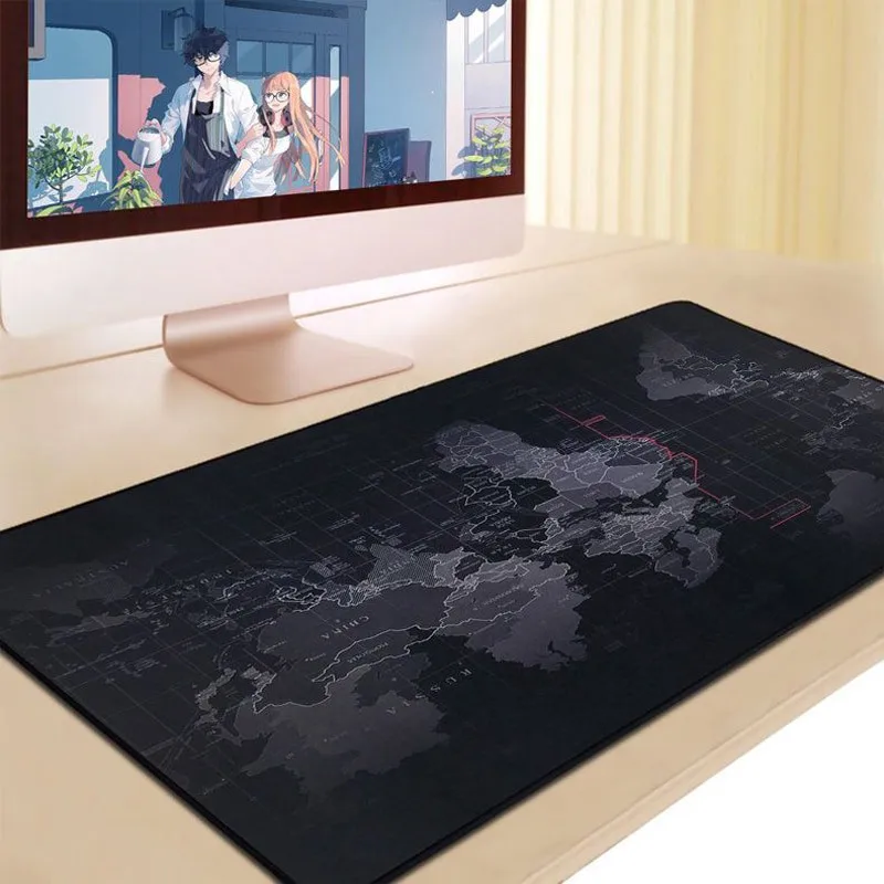

Mouse Pad map Gamer Base Emborrachada Superfície Seda 70x30