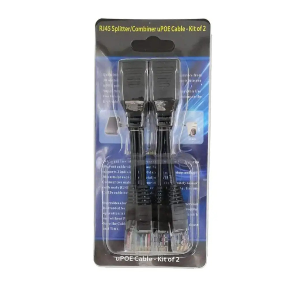 Двойной POE сплиттер адаптер инжектор питание видео для видеонаблюдения CCTV штекер