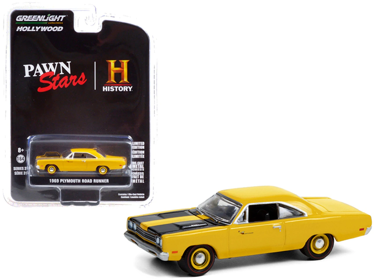 

Greenlight 1/64 Hollywood Series 31- 1969 Plymouth Road Runner - Pawn Stars (2009 текущая, TV Series)