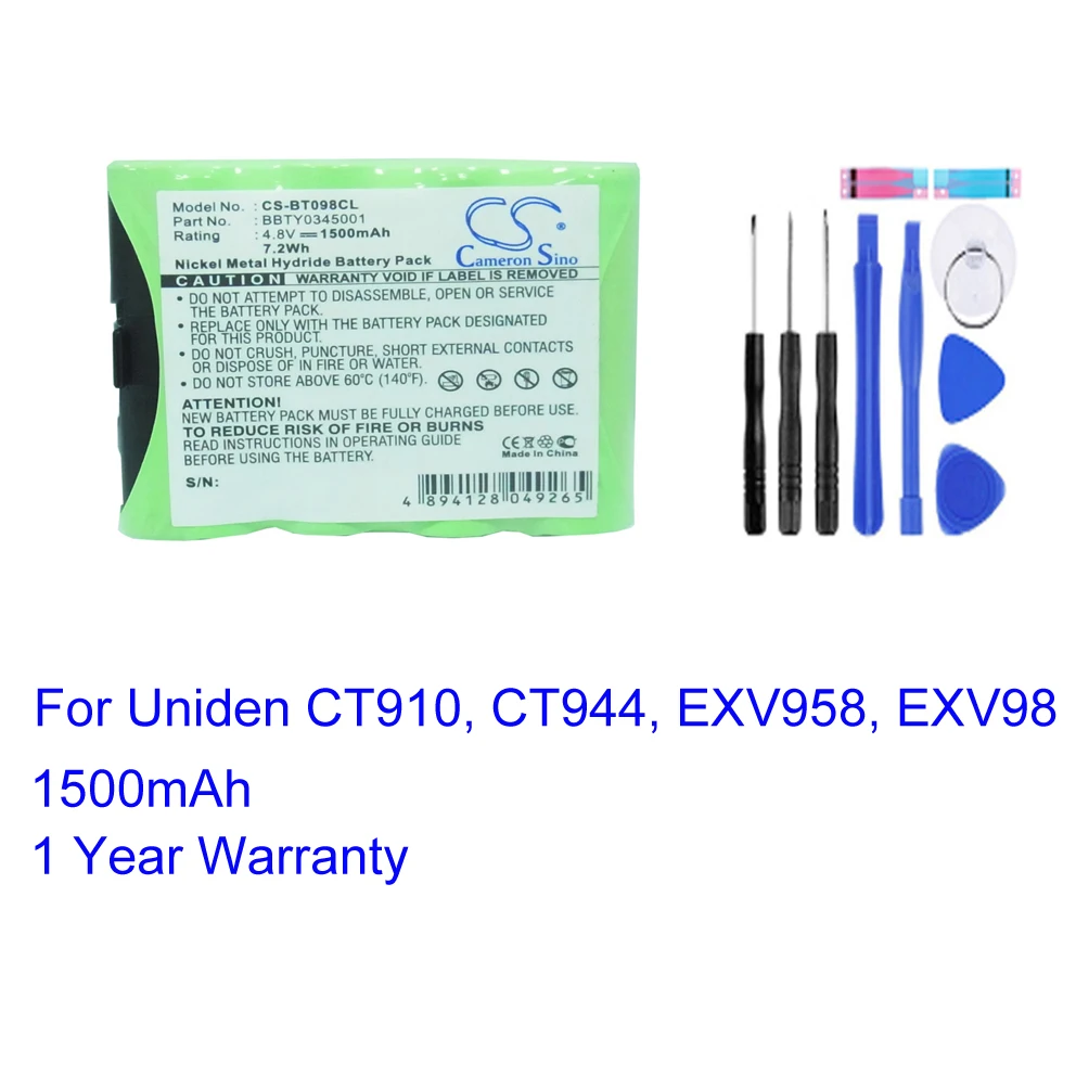 

BBTY0345001 BT-098 для Uniden CT910 CT944 EXV958 EXV98 беспроводной телефон замена Батарея Акку Batteria высокое качество акумуляторная батарея ОПП