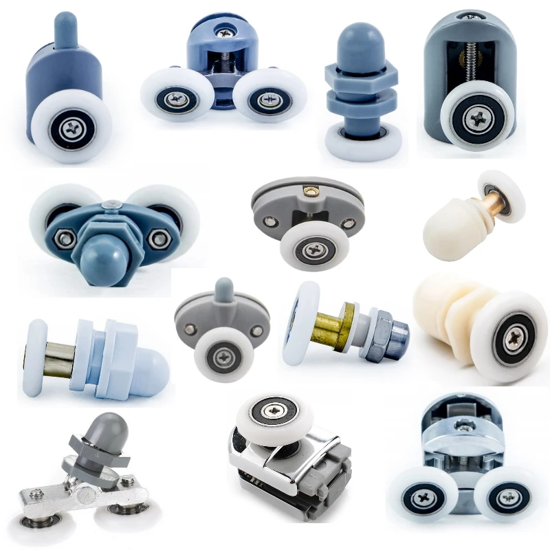 Комплект ролики для дверей душевой кабины Колесико 19 23 25 27 мм Верхние нижние