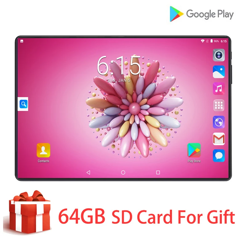 Новейший оригинальный T10 128 ГБ Планшеты 4G LTE планшеты MTK ARM 10 ''экран 16:10 экран 8 Мп