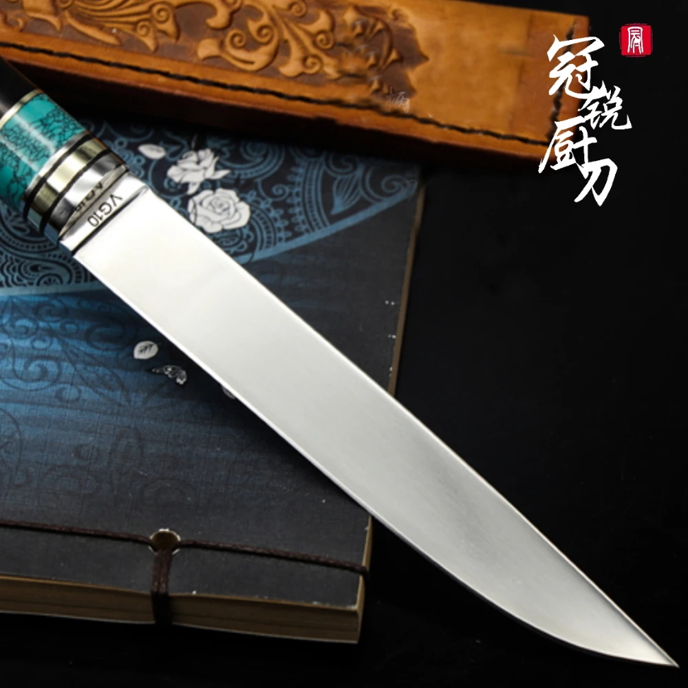Grandsharp кухонные ножи шеф повара 5 дюймов Универсальный нож vg10 для нарезки томатной