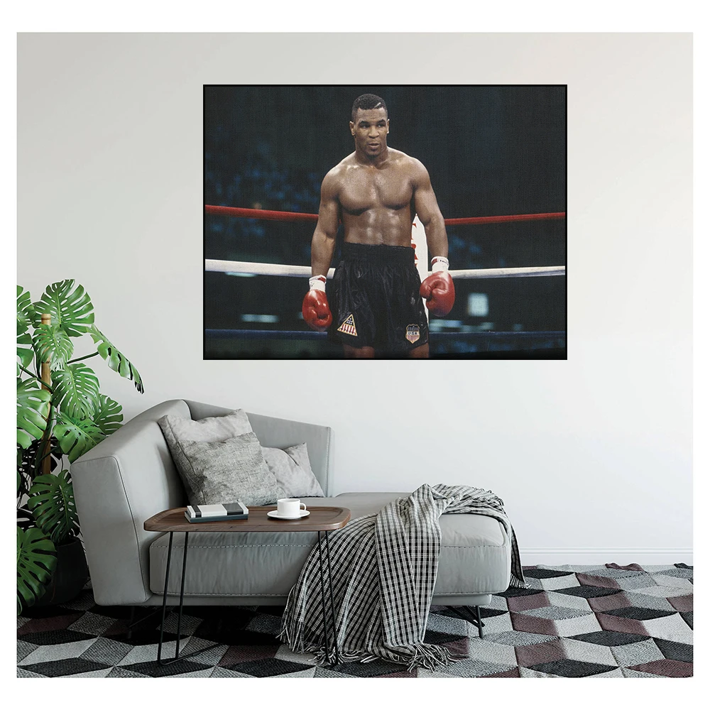 

Boxer Mike Tyson Personality Poster and Print Waterproof Wall Art Canvas Painting Picture for Gym Cuadros Porch Home Decor