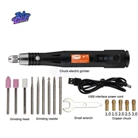 15000rpm adjustable 3 speeds electric grinder drill rotary grinding machine usb engraving pen with drill bit hand tool