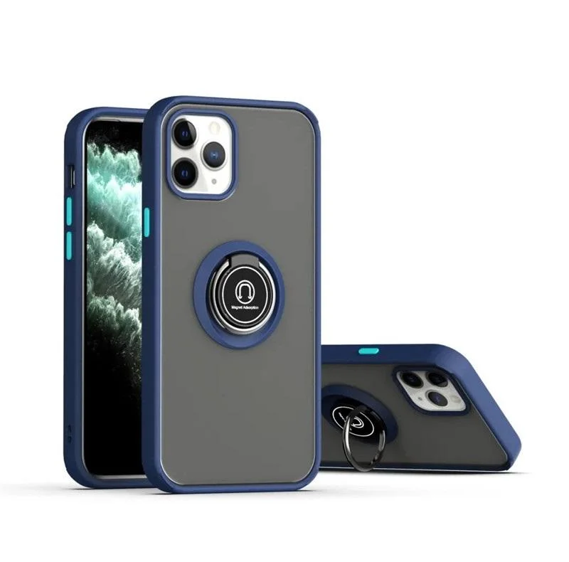 Shockproof case with magnetic ring holder compatible with iPhone 7G / 8G Plus X / XS XR Xs Max 11 Pro Max 12 Mini 13 Pro Max