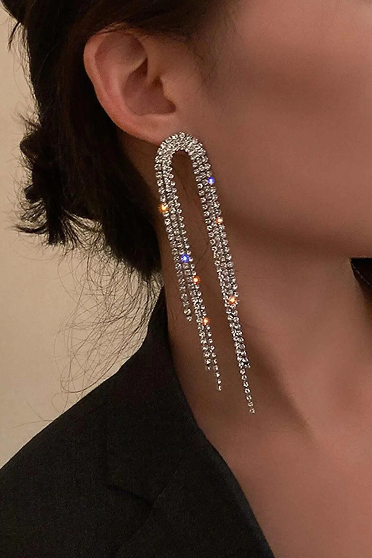 Женские Новые Серьги-кисточки с камнями Obsession, ювелирные изделия, аксессуары, для женщин, циркон, набор, подвеска, кисточка
