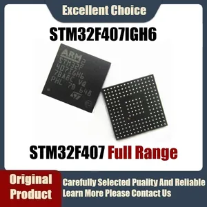(1-5Pcs/Lot) Original Genuine SMD STM32F407IGH6 STM32F 407IGH6 Package BGA-176 168MHz 1MB Microcontroller MCU