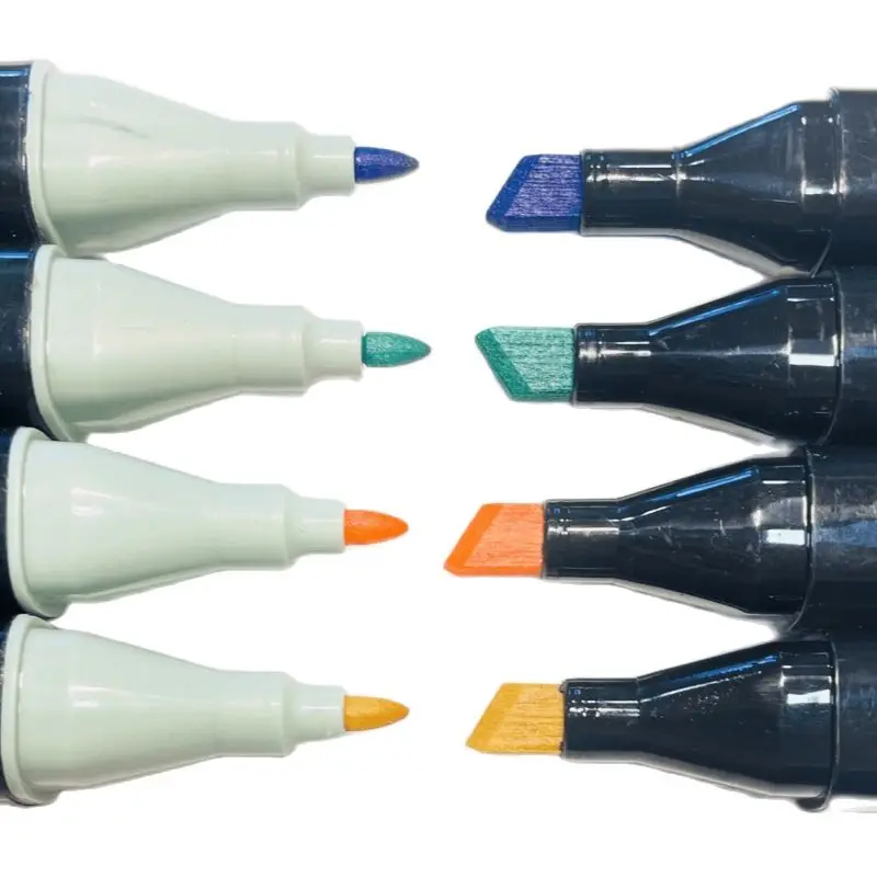 Markers for sketching by numbers 24 PCs. Set drawing set 48 80 PCs Felt-tip pens the artist stationery schoolboy Double brush permanent marker