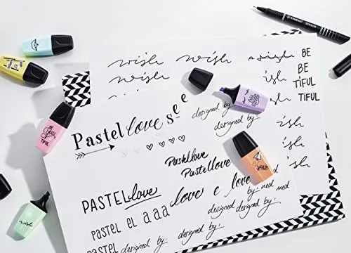 Чехол с надписью Bookmark cake STABILO BOSS mini-pastel edition Love-3 цвета |