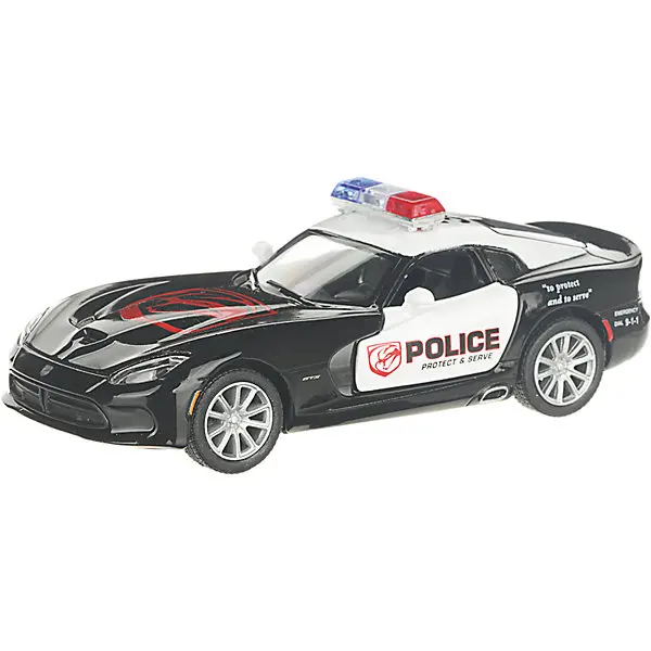 Коллекционная машинка Serinity Toys 2013 Dodge SRT Viper GTS Полиция чёрно-белая |