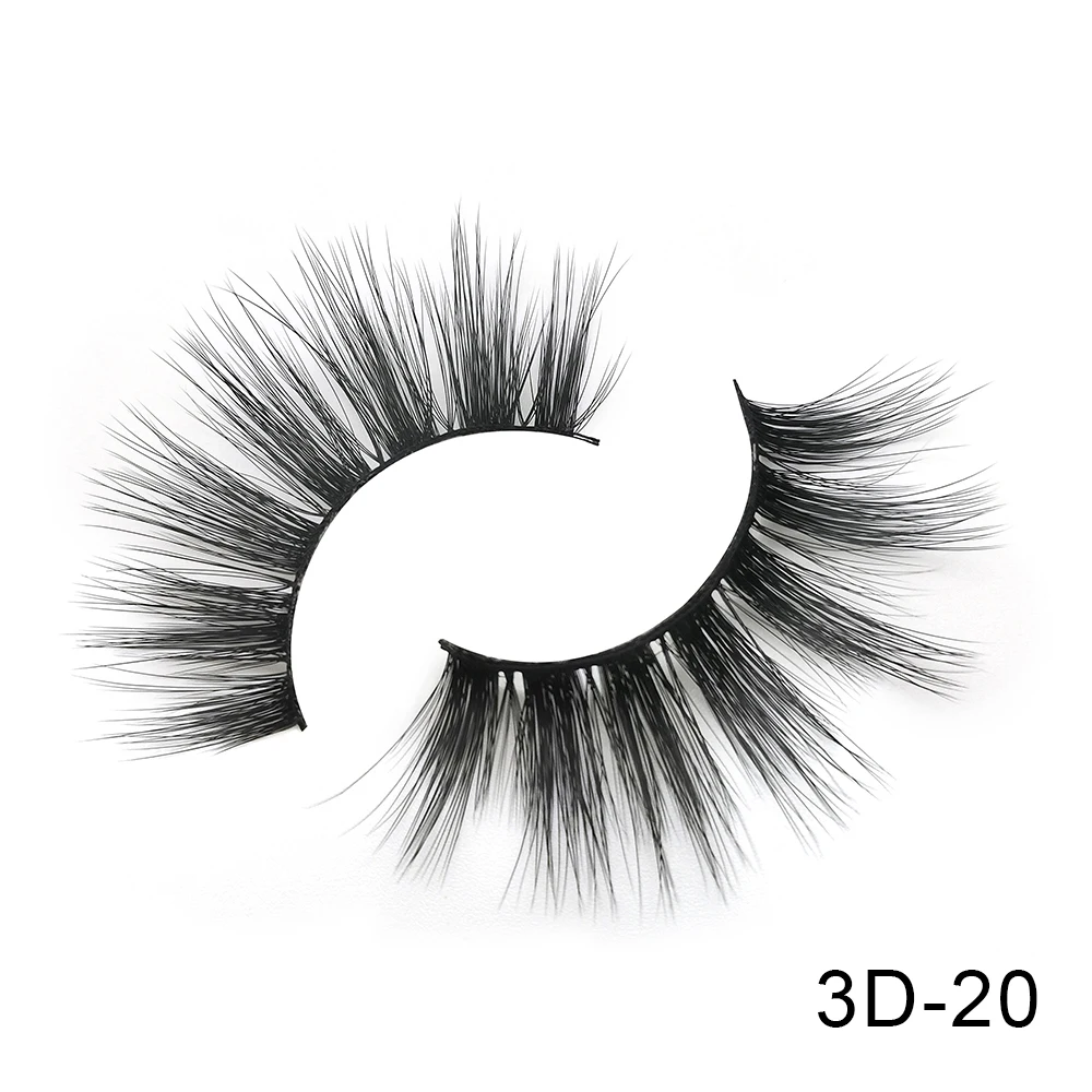 3D-20 6 пар Friholl. m Искусственные норковые ресницы натуральные длинные ресницы ручной работы макияж 25 мм Искусственные норковые ресницы 3D синтетические шелковые накладные ресницы - Цвет: 3D-20