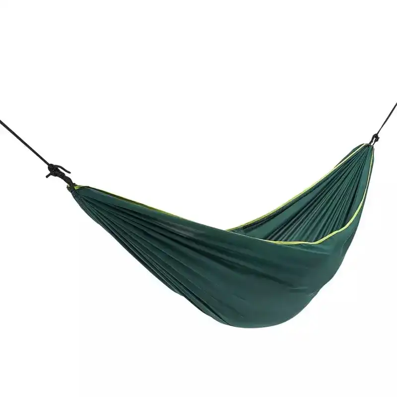 

BASIC QUECHUA single-person Super Strong Hammock -260X152CM Green- Camping Survival Garden Portable Hiking Travel entertainment