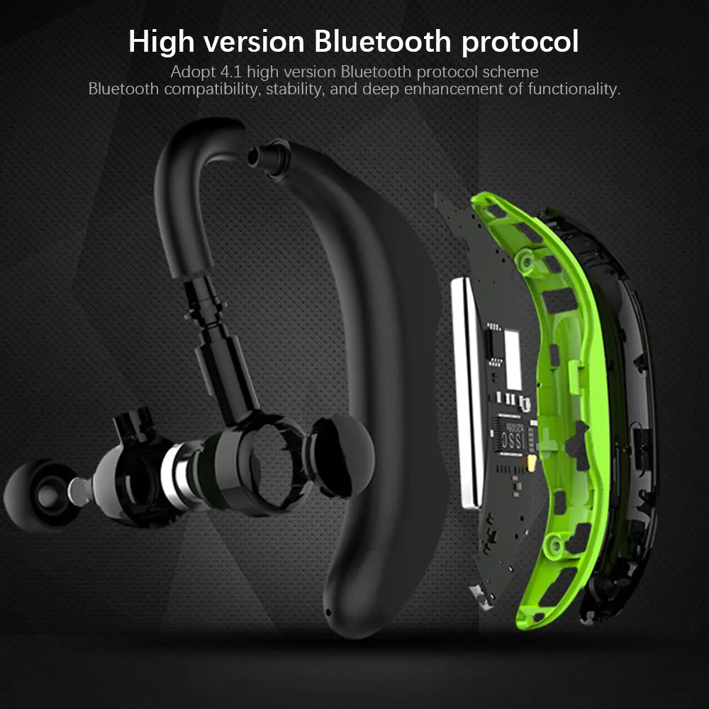 Беспроводные наушники с Bluetooth 5,0, длительная работа от аккумулятора, свободные руки, игровая гарнитура, деловые наушники, спортивные наушники для вождения с микрофоном