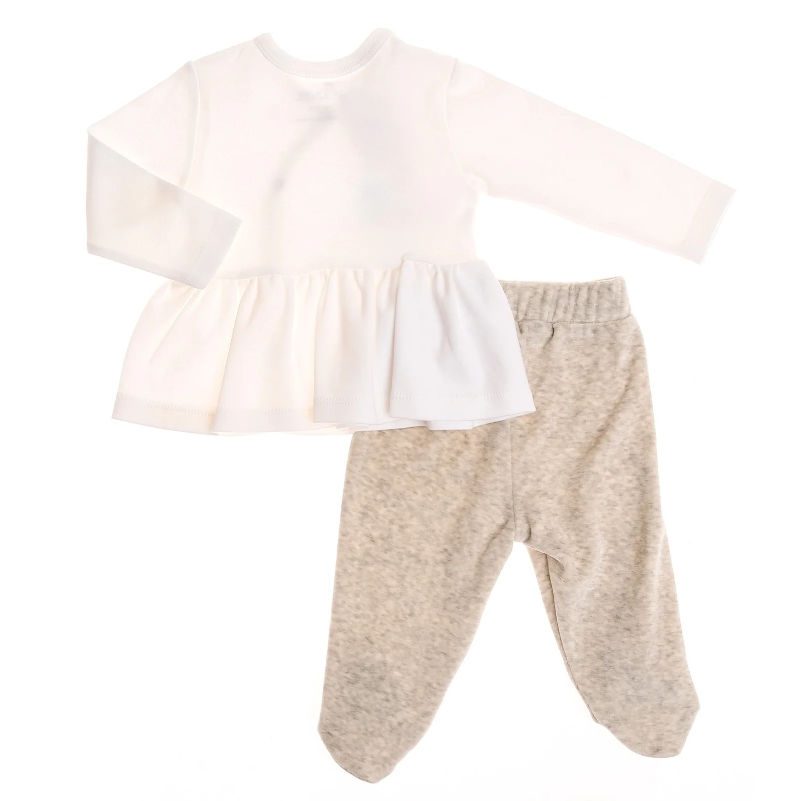 Ebebek HelloBaby/бархатный комбинезон с вышивкой для маленьких девочек комплект со