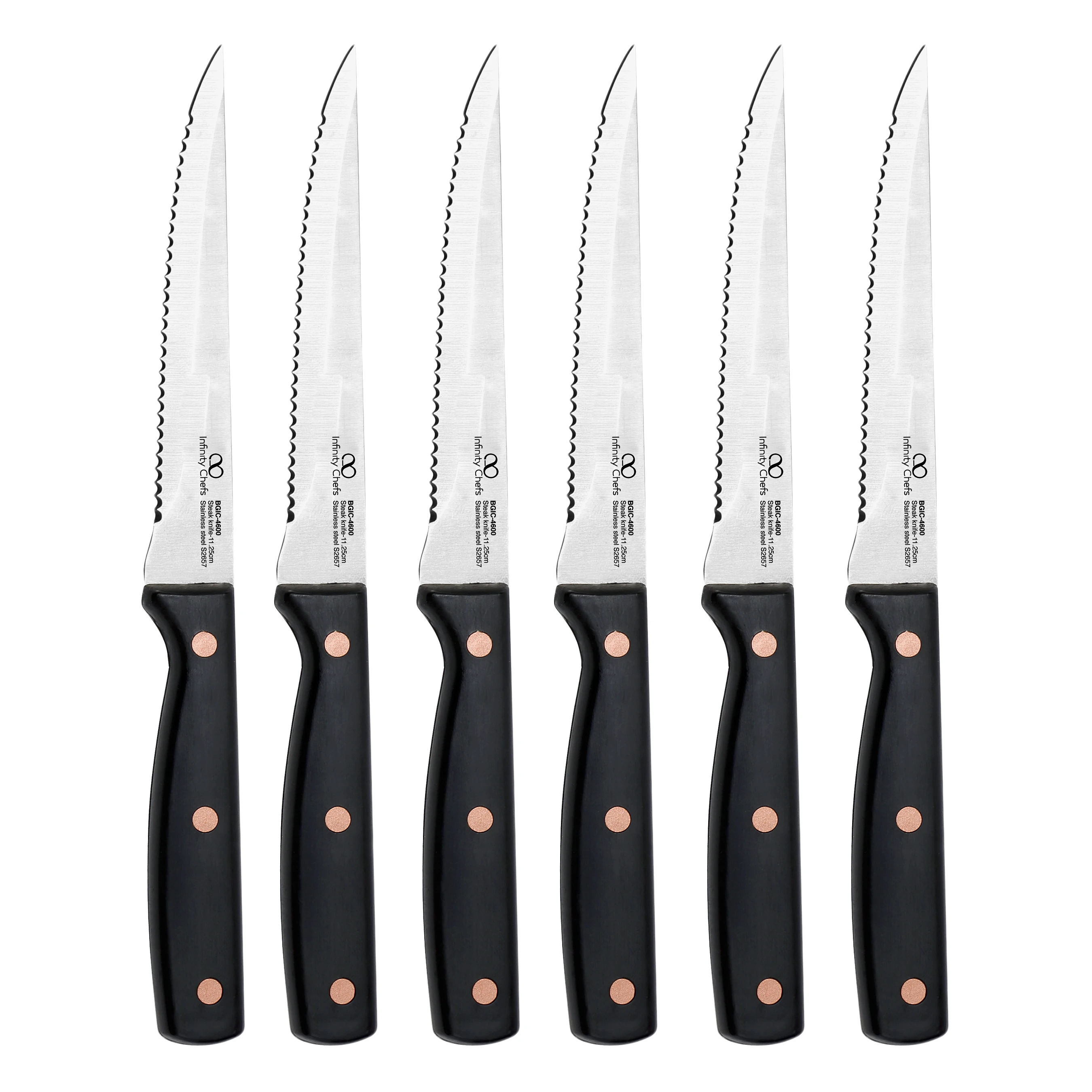 Медные кастрюли и сковородки Steakhouse BERGNER 30 см из литого алюминия кухонные ножи