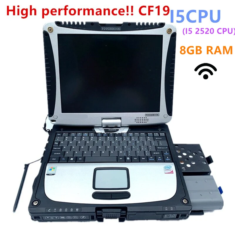 Лучший CF19 Toughbook i5 2250 CPU 8GB RAM P.anasonic CF19 ноутбук для программного обеспечения alldata/Mb Star C5/ Icom a2 автоинструмент